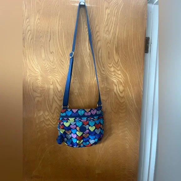 Kipling Emmylou Multicolor Heart Crossbody Bag - Picture 2 of 14